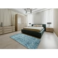 thumbnail image 5 of Ahgly Company Machine Washable Indoor Rectangle Contemporary Steel Blue Area Rugs, 4' x 6', 5 of 7