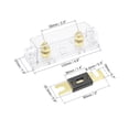 thumbnail image 2 of Uxcell 400A 32 Volt ANL Fuse Holder with Fuse DC and Clear Insulated Cover Metal Clear 2pcs, 2 of 5