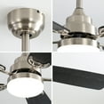 thumbnail image 3 of Topcobe Modern 52" Led Ceiling Fan with 110V 6 Speed Wind 5 Blades Remote Control Reversible DC Motor with Light, Farmhouse Ceiling Fan for Living Room, 3 of 4