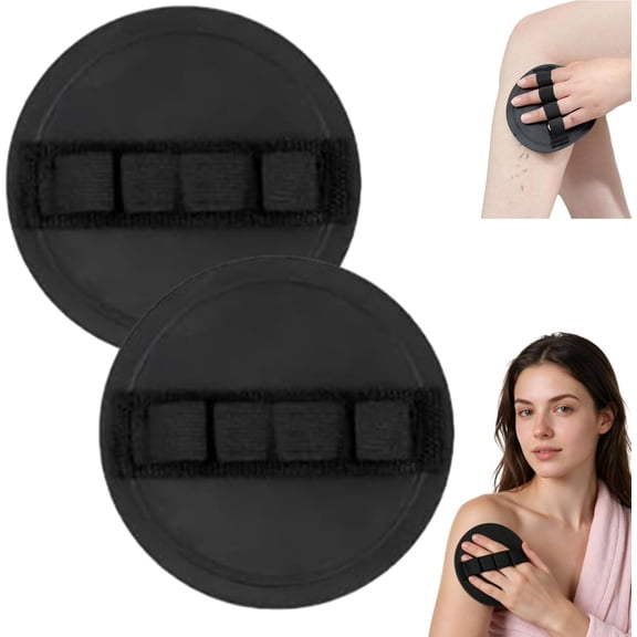 Tiktrove Body Scrubber, No Pain Exfoliating Bath Scrubber Glove, Soft Rubber Shower Scrubber, Gentle Exfoliating Bath Brush for All Skin Types, Exfoliating Bath Scrubber Glove (2pcs)