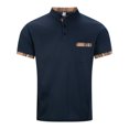 thumbnail image 3 of pstuiky Mangas cortas para hombre, Camiseta de manga corta con cuello alto, botones y bolsillos para hombre camisas casuales para hombre m, 3 of 8