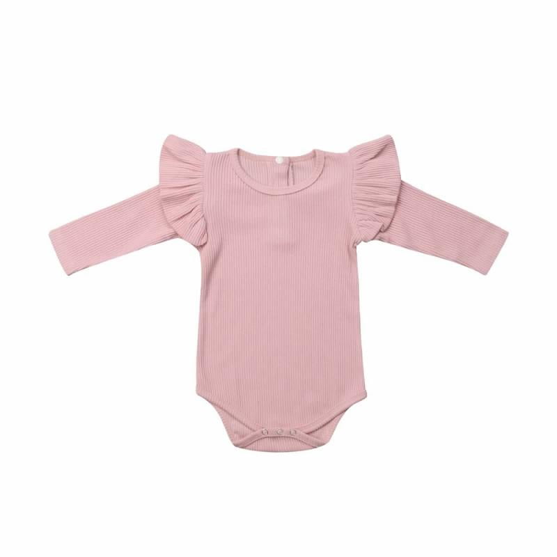 NUWFOR Newborn Infant Baby Boys Girls Short Sleeve Bodysuit Twins Romper Clothes T-3.5
