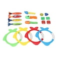 thumbnail image 4 of Juegos de juguetes de buceo para natación, 17 piezas, juguetes submarinos para piscina para niños, juguetes de buceo para piscina para niños, solución innovadora, 4 of 14