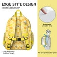 thumbnail image 5 of Honeycomb Pattern Waterproof Backpack - Breathable Padded Book Bag for School, Travel & Daily Commute, 5 of 5