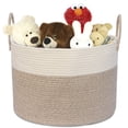 thumbnail image 3 of Decorative Multi-purpose Laundry Basket with Large Capacity for Living Room, Minimalist Design with Pops of Color and Skin-Friendly Material for Bedroom, Bathroom, and Nursery Room, 3 of 7