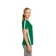 thumbnail image 3 of Sport-Tek Ladies Colorblock PosiCharge Competitor Tee-4XL (Kelly Green/ White), 3 of 6