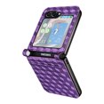 thumbnail image 5 of for Samsung Galaxy Z Flip 6 Case Luxury PU Leather Diamond Patterned Wallet Cover, Protective Phone Case Card Slots Pocket Comprehensive Protection Case for Samsung Galaxy Z Flip 6,Purple, 5 of 13