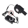 thumbnail image 1 of 97mmx33mm Air Blower Fan With Speed Controller Strong Wind Force Stove Cabinet Smoke Exhauster Ac Powered Fan 9733 For Diy Cooling Ventilation Brushle, 1 of 4