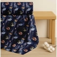thumbnail image 4 of Soimoi Blue Cotton Voile Fabric Moon & Planet Galaxy Printed Craft Fabric by The Yard 58 Inch Wide, 4 of 7