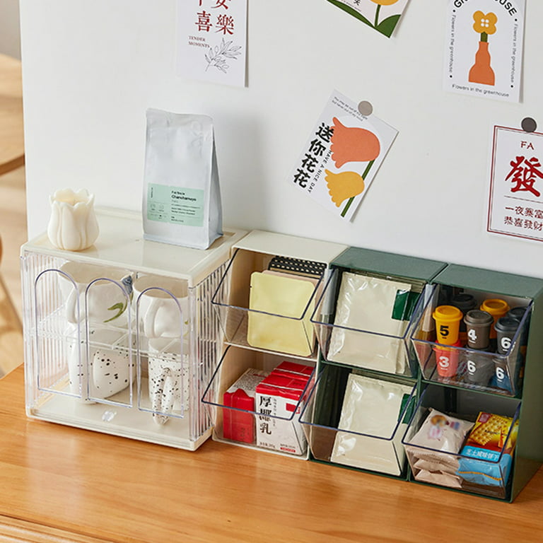 Stackable Acrylic Drawer Organizer Coffee Pod Holder Tea Bag