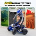 thumbnail image 4 of IVFJFV 36V Electric 4 Wheeler, Electric Four Wheeler with Rubber Tires, 500W Off-Road All-Terrain Featuring Dual Speed Adjust, Front Rear Shock Absorbers, Multiple Safety Protection Designs,GREEN, 4 of 11