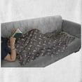 thumbnail image 5 of Bird Soft Flannel Fleece Blanket, Repetitive Crested Fly Friend Simple Cartoon Illustration Flying Animal, Cozy Plush for Indoor and Outdoor Use, 50" x 70", Peach Dried Rose and Grey, by Ambesonne, 5 of 5