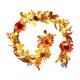 thumbnail image 2 of Corona otoñal para puerta de entrada con luces LED - 180 cm (70,87") Decoración de pared de ratán multicolor, calabaza, girasol y estilo rústico para Halloween, ideal para interiores y exteriores., 2 of 7