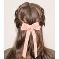 thumbnail image 5 of Holzlrgus 4pcs Velvet Hair Bows for Women Large Hair Bow Clips French Bows on Clips Hair Ribbons Bowknot Ribbon Hair Barrettes Vintage Hair Accessories for Girls (Burgundy Pink), 5 of 6