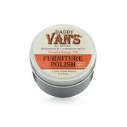Daddy Van's All Natural Lavender & Sweet Orange Oil Beeswax Furniture Polish Chemical-free Wood Conditioner and Protectant. No Petroleum Distillates.