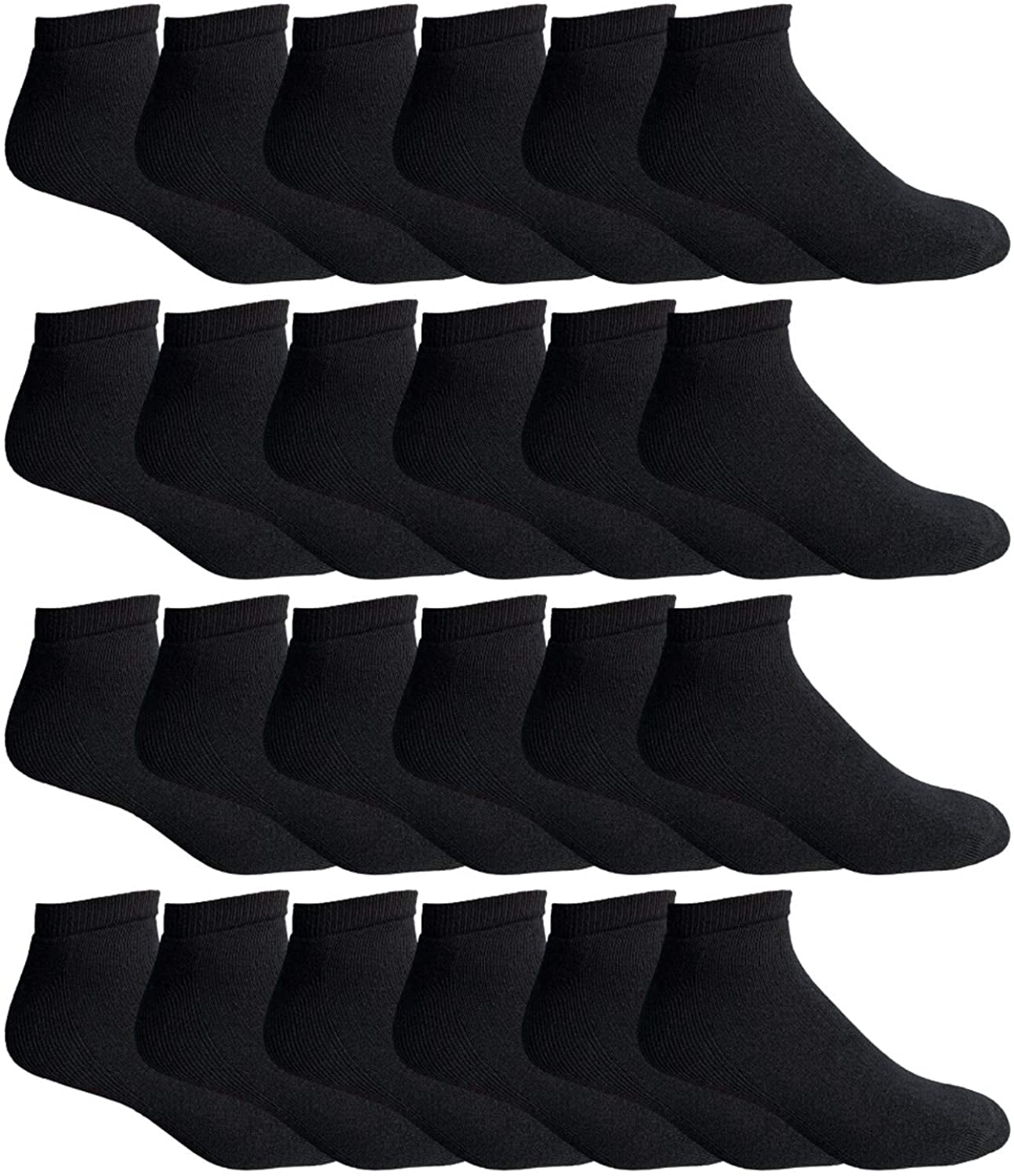 SOCKS'NBULK Mens Cotton No Show Socks, Soft Sports Socks In Bulk, King