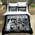 thumbnail image 3 of Juegos de ropa de cama de película de terror B-Beetlejuice, suministros exquisitos, juego de edredón, juego de cama, juego de cama, regalo de cumpleaños de lujo, 3 of 5