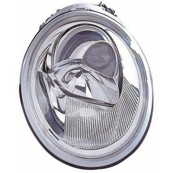 KAI New CAPA Certified Standard Replacement Passenger Side Headlight Assembly, Fits 1998-2005 Volkswagen Beetle