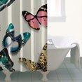 thumbnail image 4 of Butterfly Colorful Wing Pattern Shower Curtain 36"x72" ,Bathroom Decorative Shower Curtains Set with 12 Hooks,Modern Waterproof Washable Shower Curtain, 4 of 6