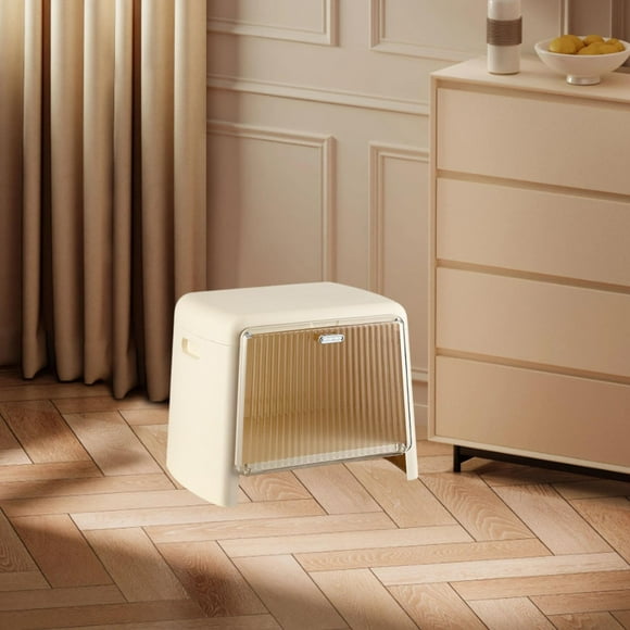 Taburete de pie portátil con almacenamiento versátil sofá taburete de té banco de cambio de banco de cambio para la entrada de apartamento de la sala
