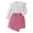 Hot Pink, variant on Otqutp Baby Fashion Clothes Set Toddler Girls Autumn/Winter Striped Fly Long Sleeve Ruffled Top and Plaid Printed Irregular Skirt Girl Fall Outfits