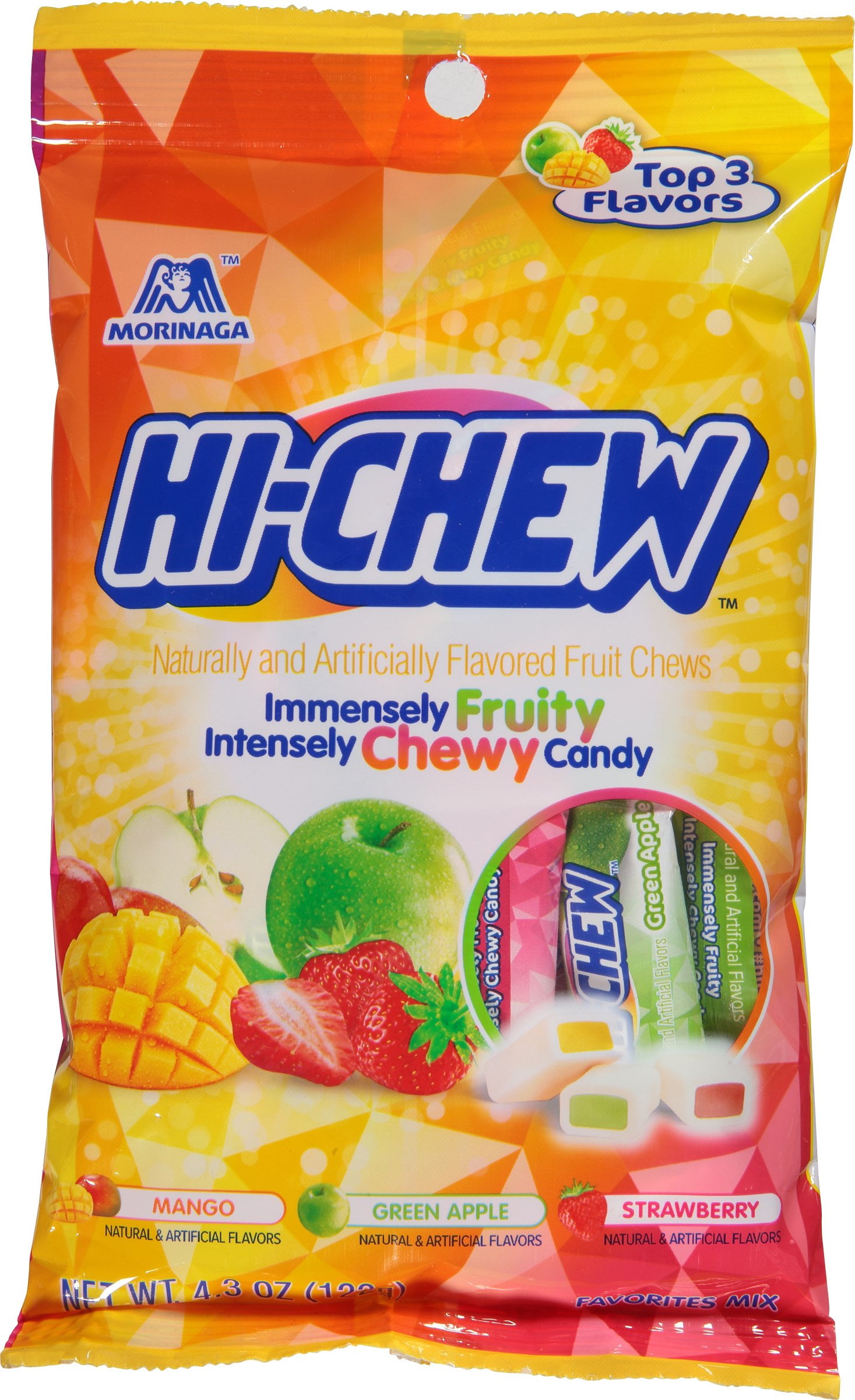 HI-Chew Favs Mix Chewy Candy with Real Fruit Flavors, 4.30 oz Bag