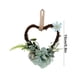 thumbnail image 3 of Guirnalda de ratán en forma de corazón con flores artificiales para colgar en la pared, ideal para bodas, puertas y sillas. Decoración para el hogar.,Wsvlmg, 3 of 8