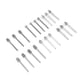 thumbnail image 3 of Taladro de pulido - 20pcs/set Corindón de pulido de diamante Broca de pulido Rueda de pulido para herramienta Rotay, 3 of 8