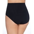 thumbnail image 2 of Women's Rhonda Shear 4220 Seamless Brief Panty with Lace Overlay (Black L), 2 of 6