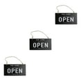 thumbnail image 3 of maskred Panneau Ouvert Fermé Double Face pour Vitrine Maison Réversible Noir 12x23x0.6cm 3Set, 3 of 6