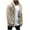 Beige, variant on Jakets for Men Men Winter Long Sleeve Fleece Warm Hooded Loose Plus Size Coat