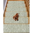 thumbnail image 2 of Sage Green Stripe Stair Treads Non Slip for Steps Retro Abstract Art Farmhouse Sage Green Stripe Waves 10 Pcs Reusable Adhesive Stair Runner Mats for Home Carpet Treads Rugs for Staircase 8x30 In, 2 of 7