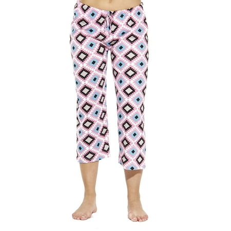 

Just Love Women Pajama Capri Pants / Sleepwear (Navajo Diamond - Pink 2X)