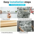 thumbnail image 3 of 10PCS Wall Panels Peel and Stick Foam 3D Brick Wallpaper Peel and Stick Faux Stone Wall Panel Self-Adhesive Wallpaper, 35x38.5cm - Black and white, 3 of 7