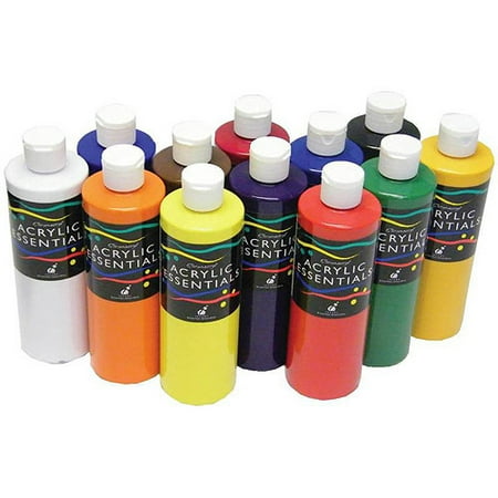 chromacryl acrylic essentials 1 pint set of 12 walmart com