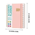 thumbnail image 2 of Planner 2026-2027, Jul 2026-Jun 2027 Monthly & Weekly Calendar Book, 6.5" x 8.5", Hardcover Academic Calendar with Tabs, Teacher Student Agenda Book for School Office Supplies, 2 of 7