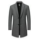 thumbnail image 1 of Ceisia Warm Structured Men's Slim Fit Mid-Length Wool Blend Notch Lapel Coat Gift, 1 of 8