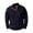 A-Navy1279, variant on Womens Textured Henley Sweatshirt Long Sleeve Elbow Patch Pullover Knit Top Soft Retro Casual Sweatshirts