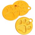 thumbnail image 1 of Weiweiguan 3Pcs Pet ID Tags Personalized Dog Tags Aluminium Dog Paw Shape Hanging Tags, 1 of 6