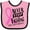 Pink and Black, variant on Inktastic Never Stop Fighting Breast Cancer Awareness Boys or Girls Baby Bib