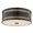 Aged Old Bronze, variant on Hudson Valley Lighting - Gaines - Three Light Flush Mount-Aged Brass Finish