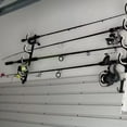 thumbnail image 3 of Fishing Rod Holder Wall Ceiling Storage Rack Horizontal Support 2 Rod Rack, 3 of 7