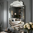 thumbnail image 4 of Noble House Frameless Beveled Wall Mirror, Horizontal or Vertical Modern Full-Length Decorative Mirror,Silver, 4 of 6