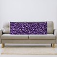 thumbnail image 5 of Yiaed Body Pillow Cover, Ultra Soft Microfiber Pillowcases, Breathable Long Pillow Case, Envelope Closure-Purple Leopard (20x54 inch)（Pillow core not included）, 5 of 5