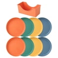 thumbnail image 1 of 1 Set Multipurpose Round Food Trays Desktop Bone Residue Dishes Small Dishes, 1 of 8