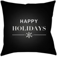thumbnail image 2 of Surya Happy Holidays 16" x 16" Medium Square Throw Pillow PHDHH001-1616, 2 of 2