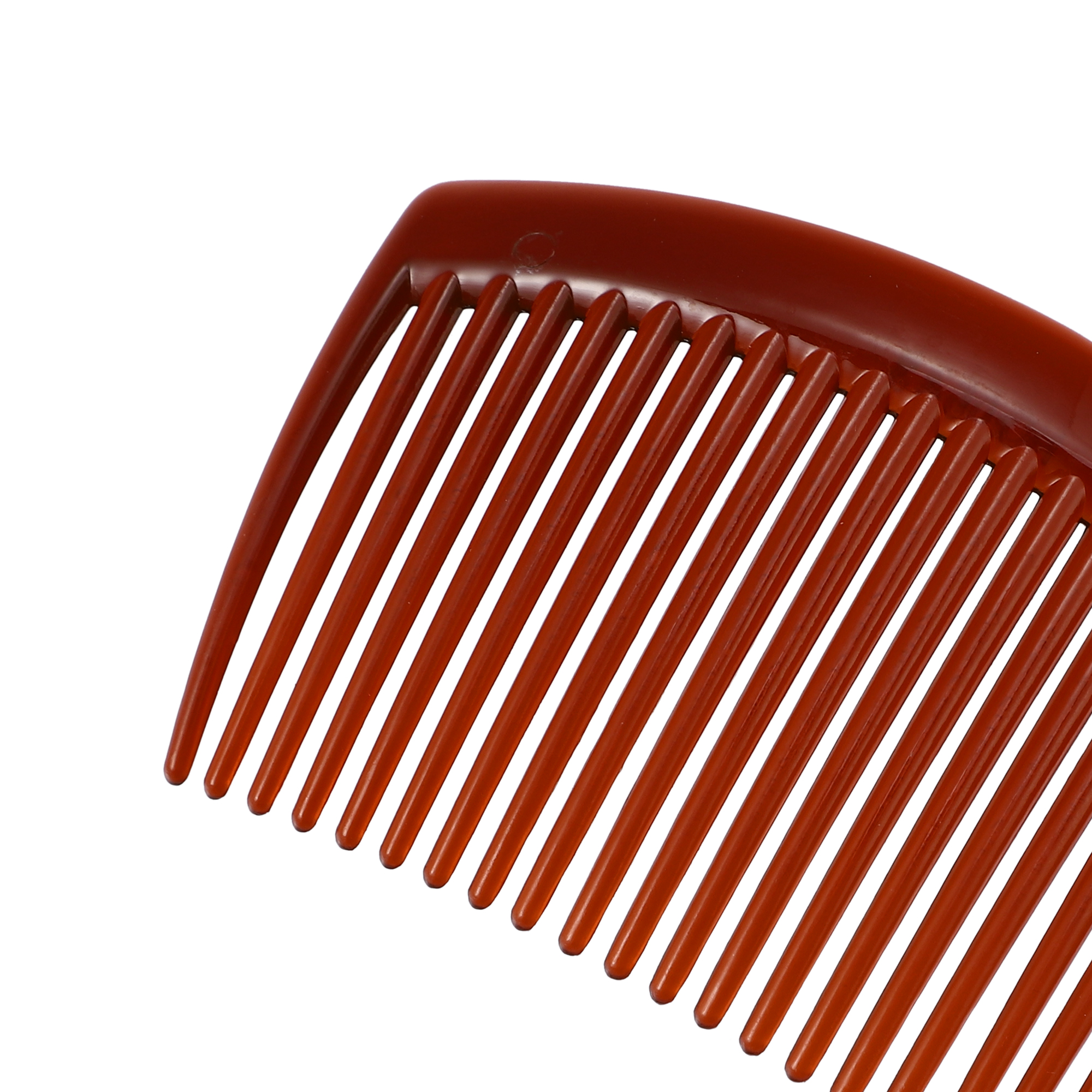 Unique Bargains 8 Pcs Classic Side Clip Hair Comb Teeth Hair Combs 3" Plastic Brown