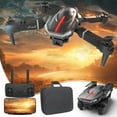 thumbnail image 3 of 13 Year Old Boy Gift Ideas, Drone with 1080P FPV Camera Remote Control Toys Gifts for Boys Girls with Altitude Hold Headless Speed Adjustment, Black, One Size, 3 of 9