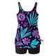 thumbnail image 5 of Traje de baño de dos piezas para mujer, trajes de baño para mujer, traje de baño de dos piezas con espalda de tirantes y estampado conservador para mujer, vestido de baño para mujer, 5 of 6
