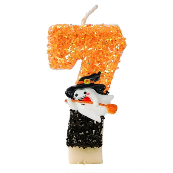 Yhmxh Halloween Decorations Halloween Spooky Candles Digital Birthday Candles Cake Party Decoration Halloween Party Supplies Halloween Gifts Thanksgiving Day Decorations